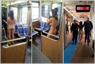 Meztelen nő szaladgált a metrón 6
