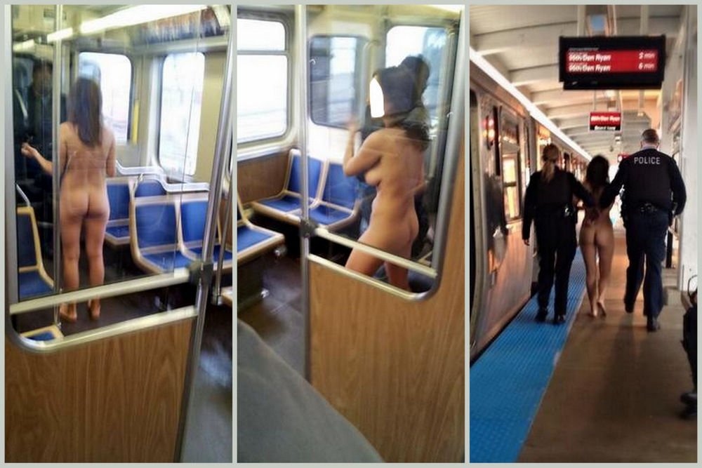 Meztelen nő szaladgált a metrón 1