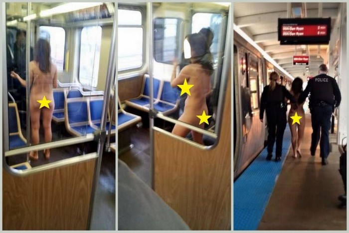 Meztelen nő szaladgált a metrón 4 | Vezess Meztelen nő szaladgált a metrón 4