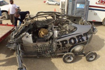 300 km/óránál tört ripityára a Honda