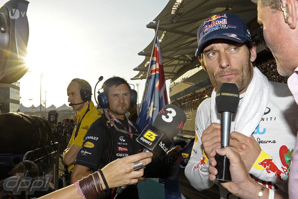 2012 - Abu-Dzabi Nagydíj; Webber már ekkor érezte, hogy a következő lesz az utolsó éve. (2 pole, 2 győzelem)