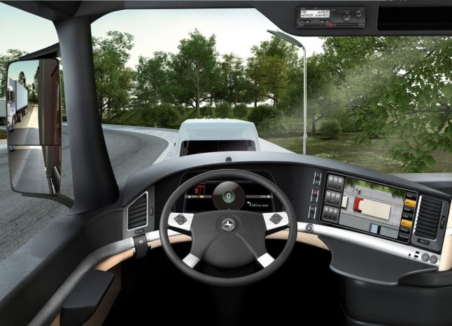 A fedélzeti képernyőn körkörös nézetet biztosít a járművek számára. 