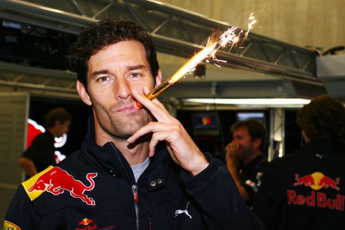Mark Webber legfurább fotói 1 34. születésnapján úgy érezte, itt az idő rágyújtani egy rakétára