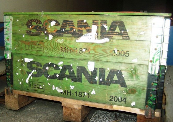 A vontatóban található ládákban éppenséggel beton volt 