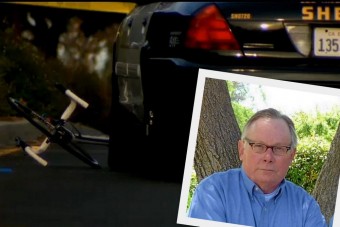 Kerékpárúton haladó biciklist gázolt a rendőr