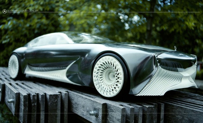 Magyar tehetség tervezi a jövő Volkswagenjeit 7 | Vezess Mercedes Sustainable Luxury Concept, 2012. Lehet-e egy luxusautó felelősségteljes? - ezt a kérdést feszegeti a diplomamunkája, és jeleníti meg a választ egy 1:4-es modell formájában