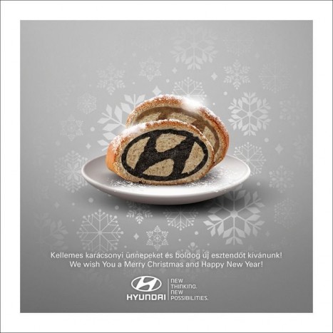 Ez pedig a Hyundai elektronikus jókivánságának melléklete a márkaarculatos máktöltelékkel