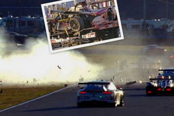 Borzalmas baleset: gerincét törte a versenyző