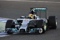 Mercedes W05 - A német porszívó! A Mercedes és a Ferrari csapata elvetette a nyúlványos megoldást, és inkább egy laposabb verzióval szállnak harcba, ami sokakat porszívóra, vagy egy földet fürkésző hangyászra emlékeztetett