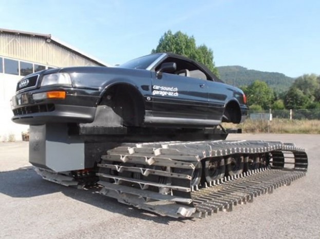 Ez a lánctalpas Audi már felkészült a legpokolibb télre 8