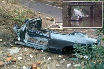 Ennyi maradt a vízben hagyott Audiból