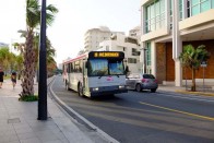 San Juan városi buszjáratainak rapszodikus üzemelését nehéz kiismerni. A képen a tízes busz, ami a táblákon már C10-esként szerepel.