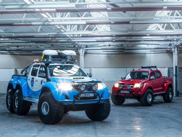 Jó ötlet a kettővel több kerék? 10 | Vezess Toyota Hilux 6×6 - A terepjárót kimondottan a 2013 decemberében induló, 40 napos sarkvidéki expedícióhoz készítetté, amit a 19 éves Parker Liautaud vezetett, akinek az volt a célja, hogy tudományos értékű adatokat gyűjtsön a klímaváltozásról.
