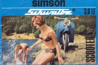 SIMSON SCHWALBE - A '60-as évek első felétől kezdve indult hódító útjára a legendás madárszéria, melynek legismertebb darabja a KR 51-es, vagyis a Schwalbe. Ez volt a Simson történelmében az a típus, amely a legnagyobb darabszámot érte el 1964 február és 1986 decembere között, szám szerint 1.058.300 darabot. Németországban ma már kultikus tárgy, de még nálunk nem egy igazi, mindennapi közlekedési eszközként teljesít, egész megbízhatóan.