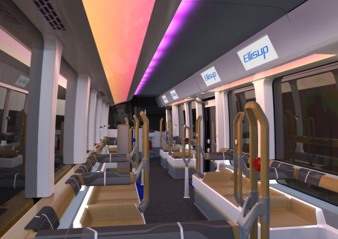 A belső tér világos és tágas, persze az üléseken csak maximum tíz percet lehetne kibírni