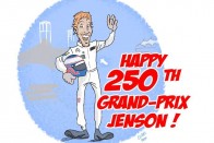 Jenson Button pedig vén, mint az országút, ez már a 250. nagydíja.