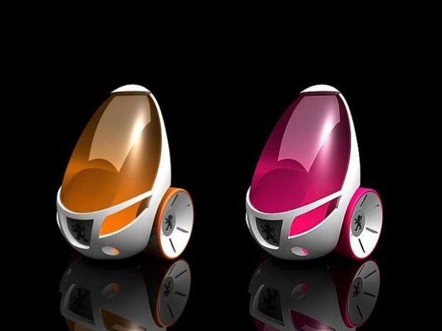 Peugeot tanulmány, a joystickkal irányított tojások
