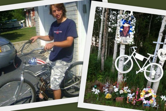 Beperelte áldozatait a halálos gázoló 3 | Vezess Brandon szeretett barkácsolni. Nem tudni, hogy a kérdéses éjszakán itt látható, segédmotoros kerékpárján, vagy egy hagyományos biciklin utazott-e.