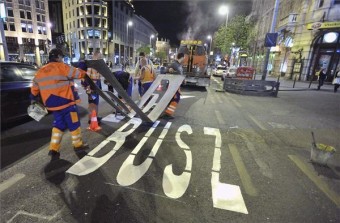 Új buszsáv Budapesten