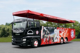 Ilyen Guardioláék kabrió kamionja