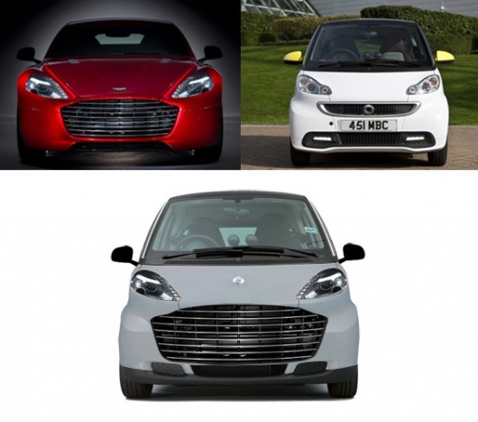 Aston Smartin = Aston Martin Rapide + Smart ForTwo