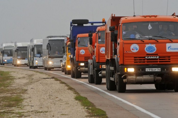 A Kamaz is bevonult a Krím félszigetre