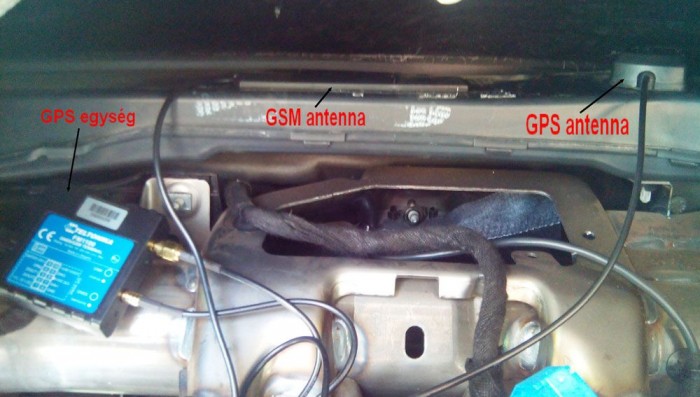 Mindez a műszerfal belsejében. Senki nem veszi észre