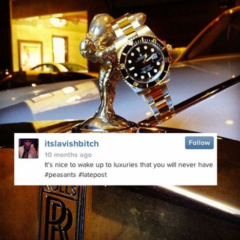 2.- A Spirit of Ecstasy-ra akasztani az arany Rolexet...nem, inkább nem is írok többet.