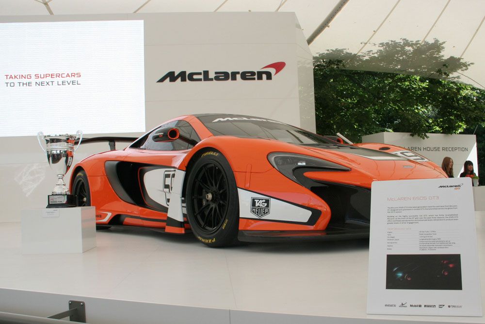 Nem sikerült unalmas járművet fotózni a McLaren standján, ez itt egy 650S GT3. Kiszúrták a tükröt?