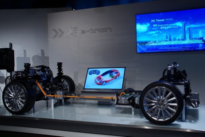 A moduláris gyártásba illeszkedik az E-tron különleges hajtáslánca