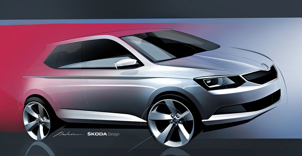 Hivatalos rajzon az új Škoda Fabia 3