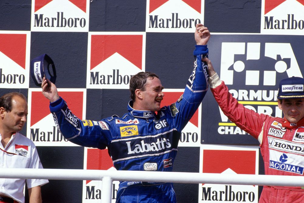 Nigel Mansell 1992-ben végre világbajnok lett - nálunk