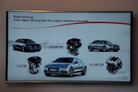 A Mazdához hasonlóan az Audi is befejezte a feltétlen motorméret-csökkentést. Mivel nem ment bele a versenybe ész nélkül, most azzal büszkélkedhet, hogy övé az egyetlen személyautó V8-as dízellel a piacon