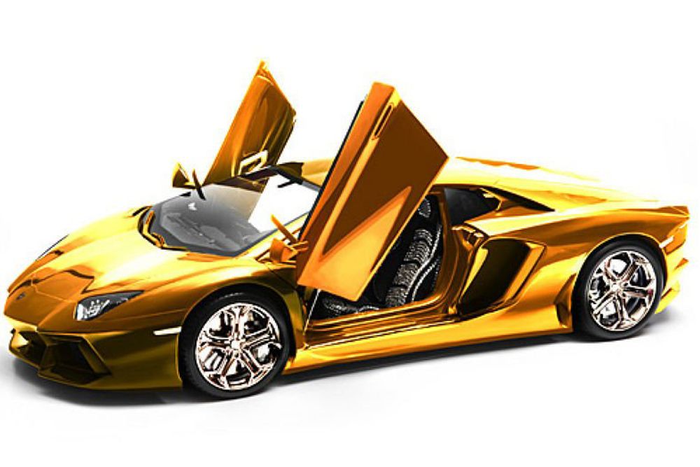 5.- Arany Lamborghini kisautó
