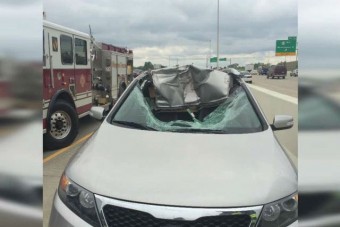 Egy centivel kerülte el a halál