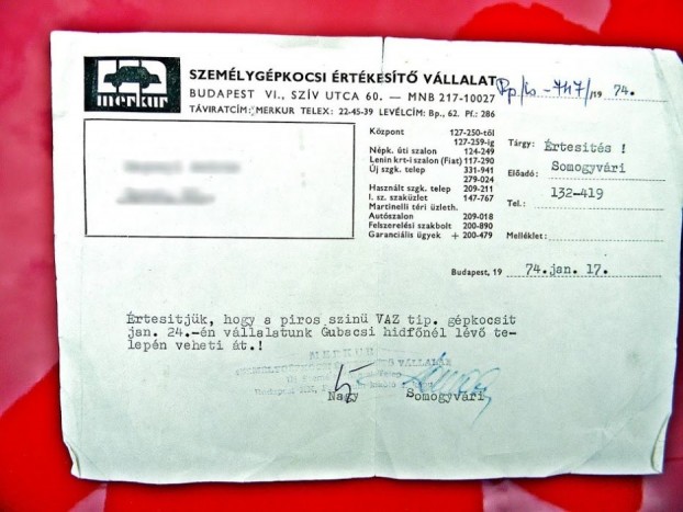 Az eredeti dokumentumok sokat dobnak az autó hangulatán, és értékén nem mellesleg!