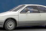 Volkswagen Auto 2000 (1981) - Egy aerodinamikai dizájn tanulmánynak indult, de könnyen rájöhetünk, hogy ez bizony a 3. generációs Passat formai megoldásait vetítette előre.