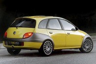 Ford Turing Ka (1998) - Ötajtós verzió a Ford összetéveszthetetlen formájú városi kisautójából. Az akkori Ford típusok megjelenését jellemző New Edge formanyelvhez nem igazán passzolt a bővítés.