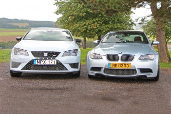 SEAT Leon Cupra a BMW M3 ellen