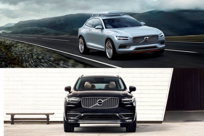 Volvo XC90 – Kultúrdzsip, újratöltve 11 | Vezess Valóban az XC90-est előlegezték meg a koncepcióautók. Fent a Concept XC Coupé, lent a szériaautó