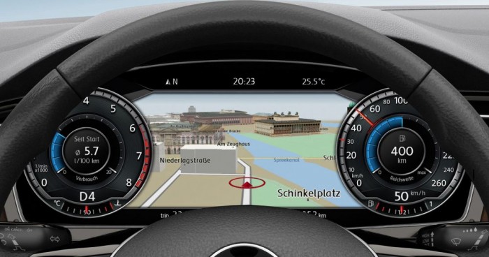 Az Audi TT-ben láttunk hasonló műszerfalat. Felára 148 590 Ft, nagyon látványos rajta a navigáció