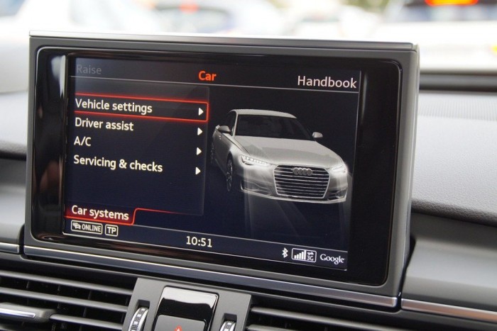 Műanyagrugó a megújult A6-os Audiban 8 | Vezess Német alaposság: a menüből már a faceliftes A6-os szigorú tekintete pillant ki ránk