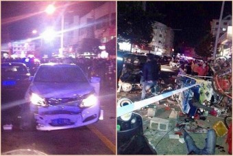 A tömegbe hajtott, hogy elgázolja expasiját