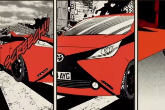 Manga rajzfilmhős a Toyota Aygo