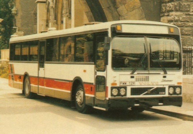 Ikarus 194-es, mely helyközi kivitelben készült immáron svéd előírások alapján 