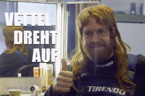 F1: Vettel egy őrült autószerelő bőrébe bújt