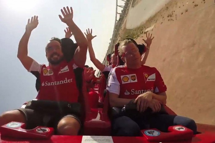 Räikkönen a világ legdurvább hullámvasútját is unta