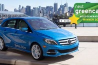 A legjobb új generációs technológia: Mercedes-Benz B-osztály Electric Drive; 0 g/km CO2

(Toyota Mirai FCV; 0 g/km CO2)