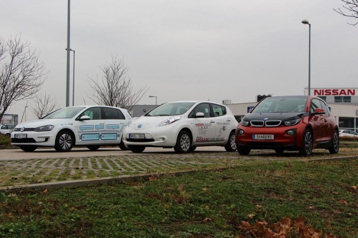 A Nagy Villanyautó-Teszt! Melyik jut legtovább? 8 | Vezess Második állomás: a Nissan tesztautó-átadó központja, a Gablini-szalon, Budaörsön