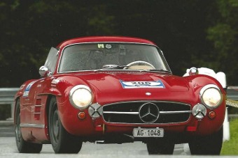 Sirályszárnyú Mercedes természetes közegében